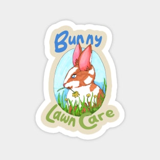 Bunny Lawn Care Magnet