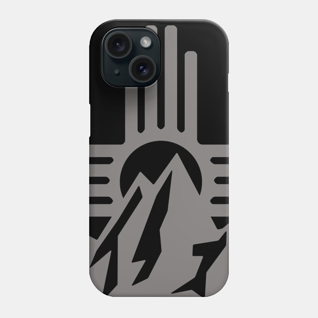 new mexico mountain sunset icon Phone Case by pholange