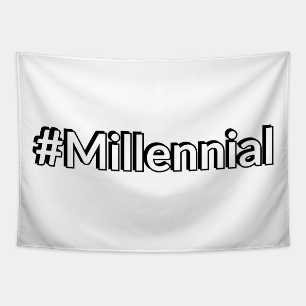 Millennial hashtag Tapestry by InspireMe