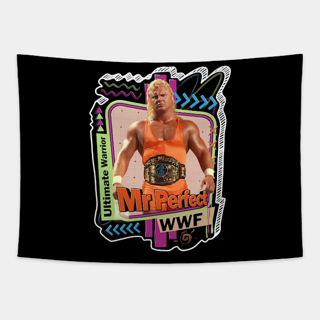 Wrestling Mr Perfect Tapestry by PICK AND DRAG