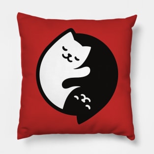 Yin Yang cats Pillow