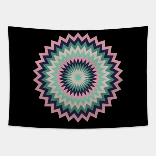 Zig Zag Circles Tapestry