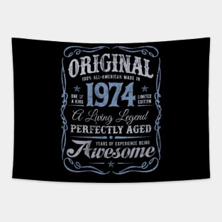 Born In 1974 All American Original Birthday Gift Tapestry