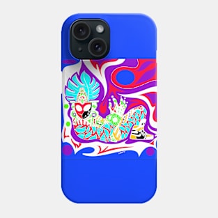 alien mayan lord in stylish cute shoes Phone Case