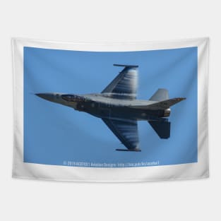 F-16 Viper High-Speed Pass Tapestry