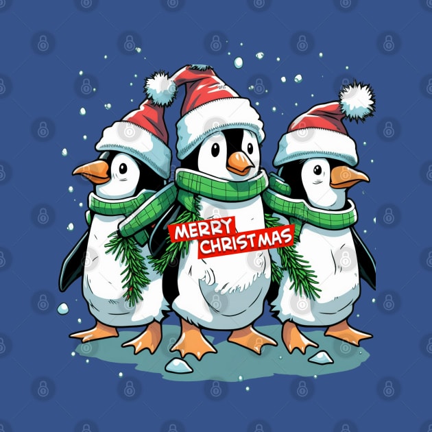 Merry Christmas Penguin Squad by RubyCollection