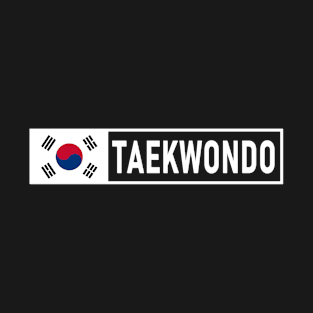 Taekwondo with small Korean flag T-Shirt