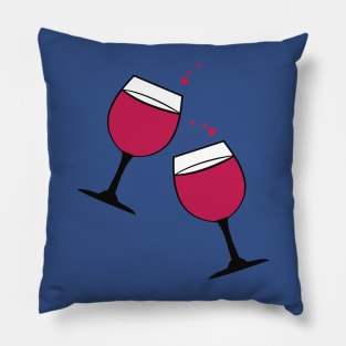 glass of wine 3 Pillow