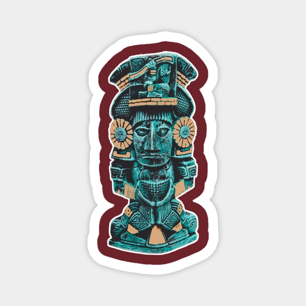 Maya statue Magnet by Vick Debergh