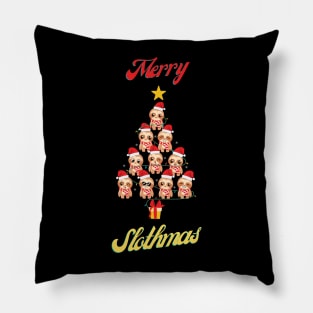 Merry Slothmas Pillow