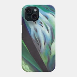 High Resolution Blue and Green Music by Georgia O'Keeffe Phone Case