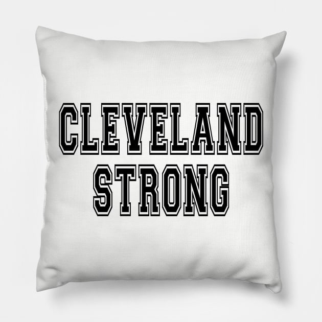 Cleveland Strong Pillow by RockettGraph1cs