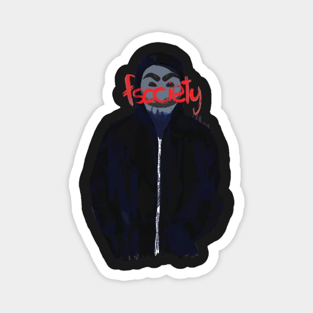 Fsociety - mr. Robot Magnet by Uwaki