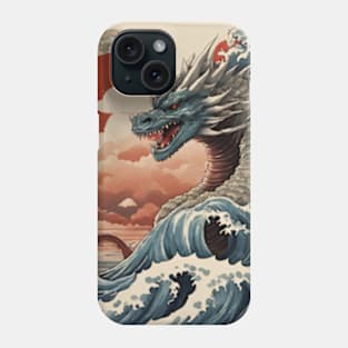 giant serpent in the sea of japan Phone Case