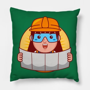 Engineer Woman Pillow