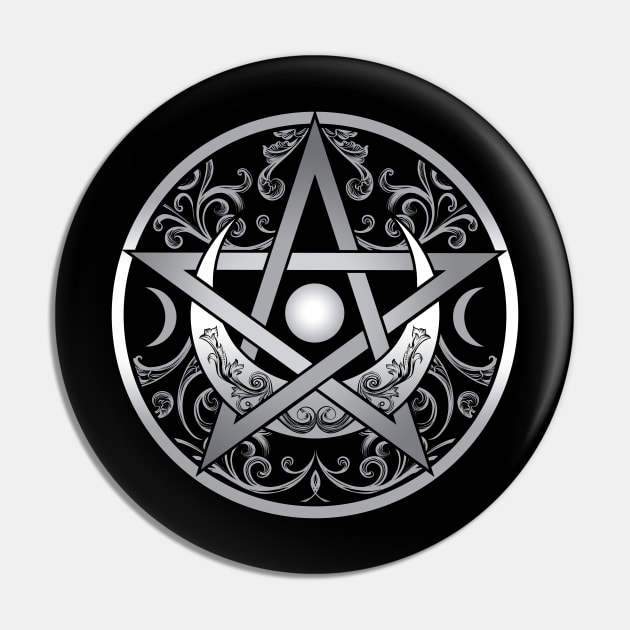 Pentagram Ornament Pin by Nartissima
