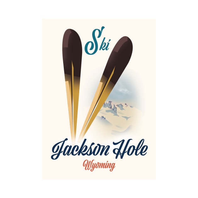 Jackson hole travel poster by nickemporium1