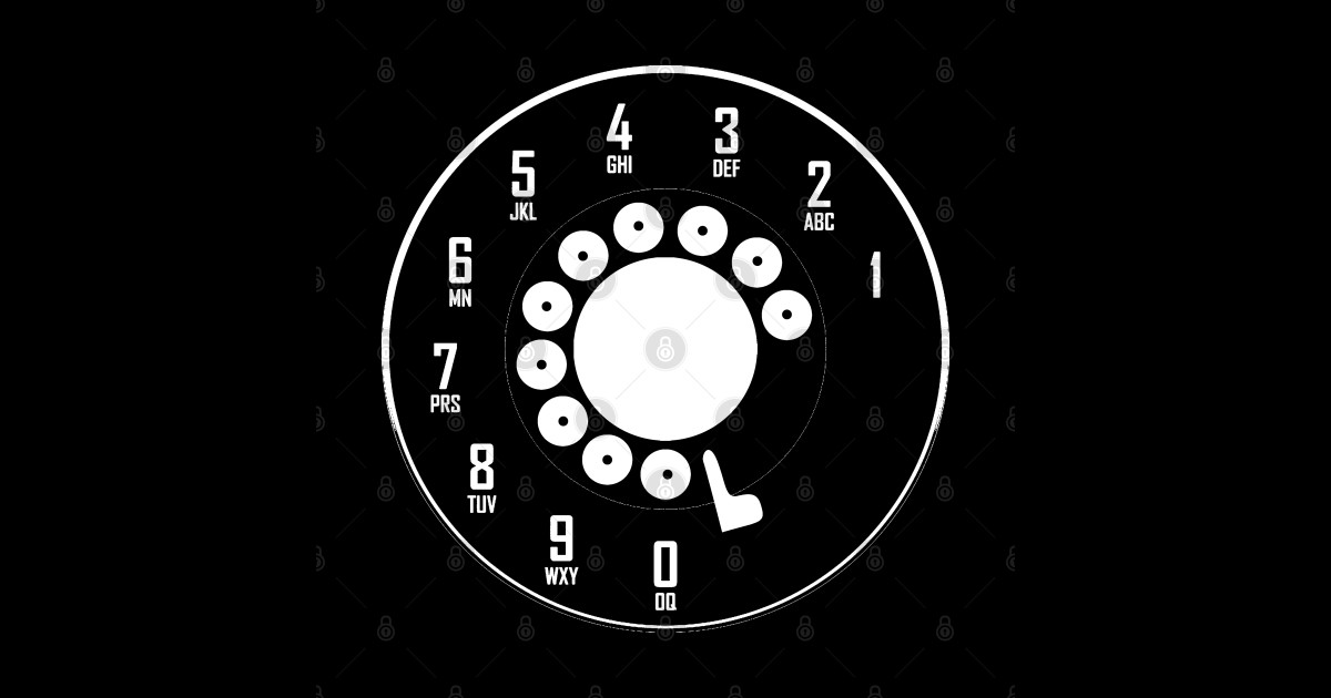 Vintage - Rotary Dial - Vintage - Sticker | TeePublic