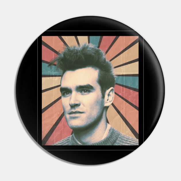 Vintage Style 70s Morrissey Pin by Katab_Marbun