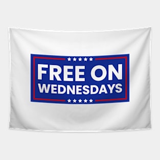 Free On Wednesdays funny Biden saying Tapestry