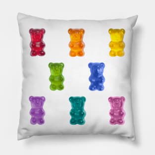 gummy bear rainbow Pillow
