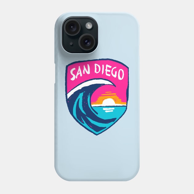 San Diego Waveeee FC 05 Phone Case by Very Simple Graph