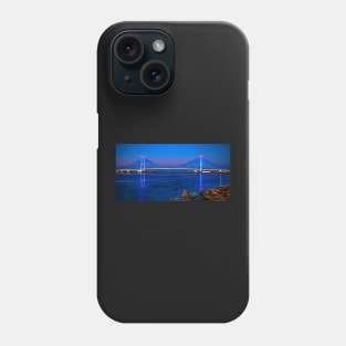 Indian River Bridge Twilight Panorama Expressionism Phone Case