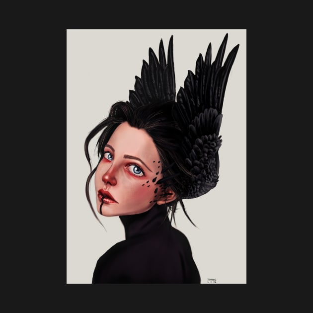 Raven girl by Bertoni_Lee