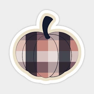 Modern Plaid Pumpkin_3 Magnet