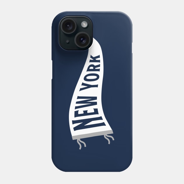 New York Pennant - Navy 1 Phone Case by KFig21