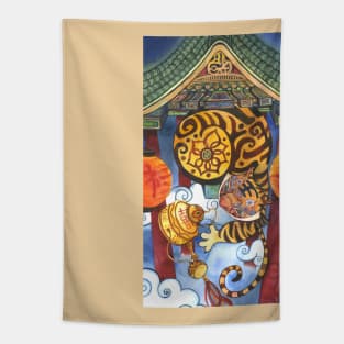 Chinese Tiger Tapestry