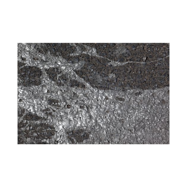 Dark black glue such to cement, by textural