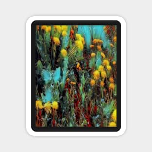 Wild the world of flowers Magnet