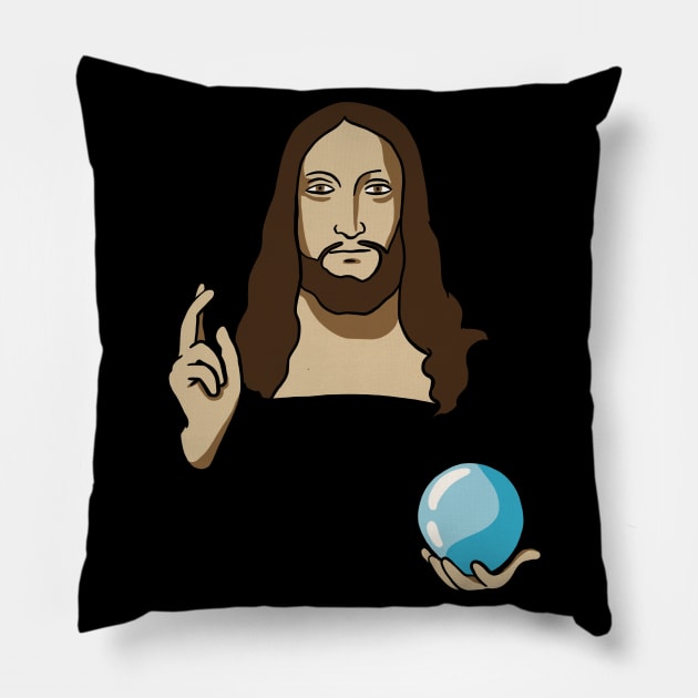 Da Vinci Salvator Mundi Pillow by isstgeschichte