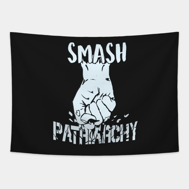 Smash Patriarchy Light Tapestry by AidanJWar