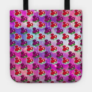 Space Strawberry Pattern Tote