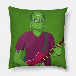 Rocker Frankenstein with Guitar Pillow