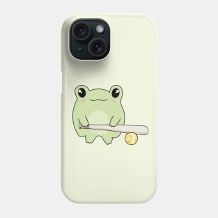 Kawaii Frog Loves Softball Phone Case