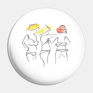 Sunbathing Pin