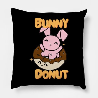 Cute bunny donut Pillow