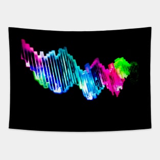 Neon Lights in Ice Tapestry