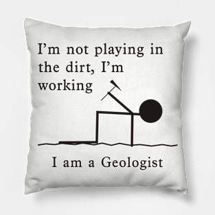 Not Playing, Working - Geologist Pillow