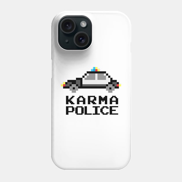 Karma Police - 16-Bit Video Game Cop Car Phone Case by TwistedCharm