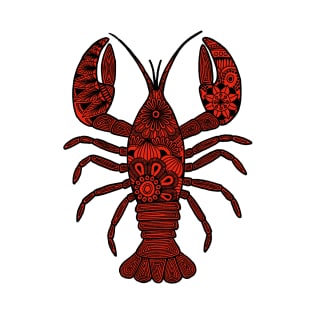 Lobster (black and red vertical) T-Shirt