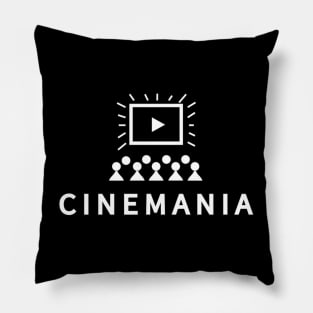 Cinemania Classic White Logo T-Shirt Pillow