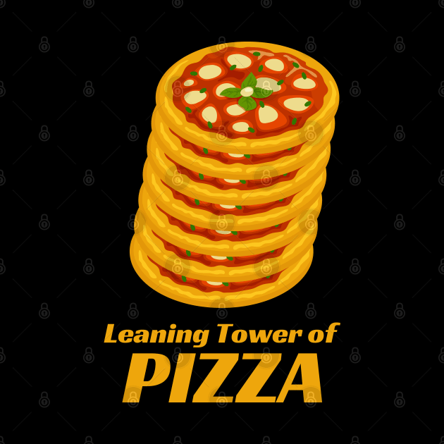 Leaning Tower of Pizza by gemgemshop