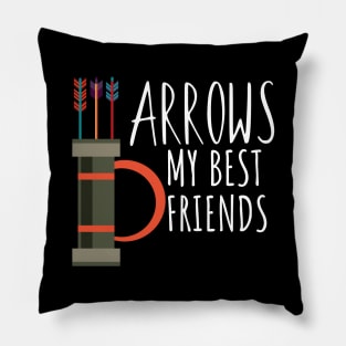 Archery arrows are my best friends Pillow