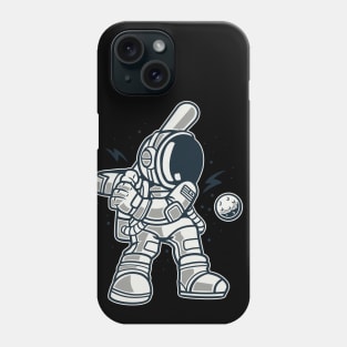 Astronaut Playing Baseball Phone Case