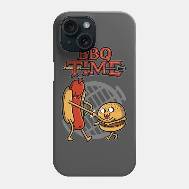 BBQ Time v2 Phone Case by Olipop