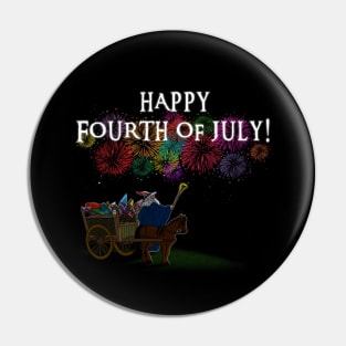 Fantasy 4th Of July Fireworks American Independence Day Pin